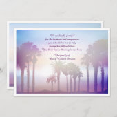 やし死別のサンキューカード サンキューカード (正面/裏面)