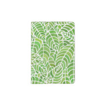 やし部屋の水彩画のパスポートのホールダー