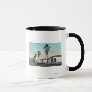 やしRowCalistoga、カリフォルニアの眺め マグカップ