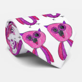 やじり声のやじり声のピンクのタイ ネクタイ (ロール)