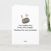 やじり声の警笛音Haggis。 ラテン系 カード (裏面)