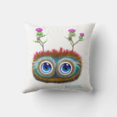 やじり声の警笛音Haggis。 ラテン系 クッション (裏面)