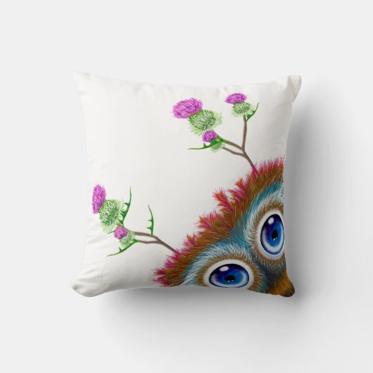 やじり声の警笛音Haggis。 ラテン系 クッション (正面)