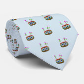 やじり声の警笛音Haggis (薄い灰色) ネクタイ (ロール)