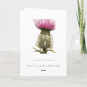 やじり声月曜日! 挨拶状 カード (裏面)