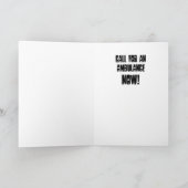 やじり声月曜日! 挨拶状 カード (内部)