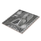 やせたのジョン、aの後のランカスター(1340-99年)の公爵 タイル (側面)