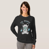 やだなぁ人+犬+マスク+手洗い Tシャツ (正面フル)