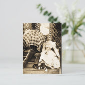 やだ！(セピア) ポストカード (スタンド正面)