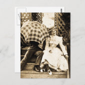 やだ！(セピア) ポストカード (正面/裏面)