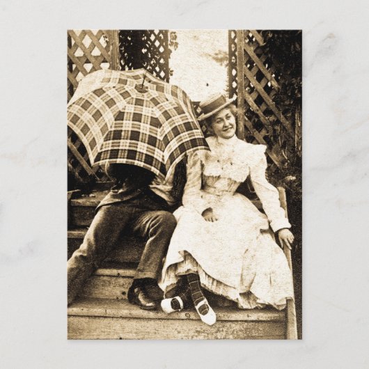 やだ！(セピア) ポストカード (正面)