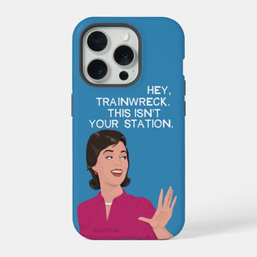 やっかいな奴め。 iPhoneケース (裏面)