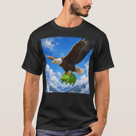 やっかいな豚をやっつけろ！ Tシャツ (正面)