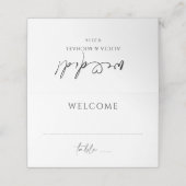 やったぞ！エレガントミニマルな手結婚跡 プレイスカード (外部開封)