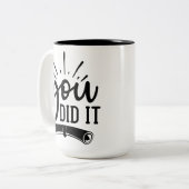 やったぞ！カスタムPhoto Mug、Girl Gradation Gift ツートーンマグカップ (正面左)