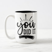 やったぞ！カスタムPhoto Mug、Girl Gradation Gift ツートーンマグカップ (左)