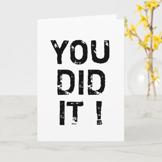 やったぞ！ カード (黄色い花)