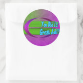 やったぞ！ジョ素晴らしブ!!!シール ラウンドシール (バッグ)