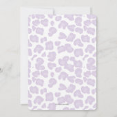 やったぞ!パープル女性のカーボーイ誕生日パーティーへの招待 招待状 (裏面)