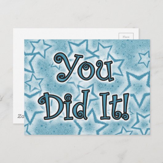 やったぞ！ ポストカード (正面/裏面)