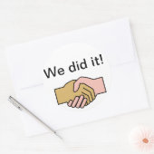 やったぞ！ ラウンドシール (封筒)