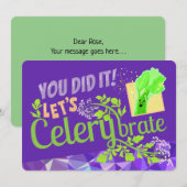 やったぞ!レッツセレリーブト – プニーガーデンポスト サンキューカード (正面/裏面)