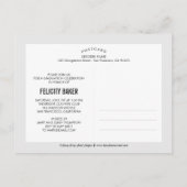 やったぞ!卒業のお知らせ – 白 インビテーションポストカード (裏面)