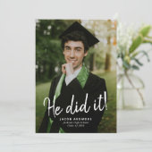 やったぞ！卒業写真招待状 招待状 (スタンド正面)