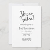 やったぞ！卒業写真招待状 招待状 (裏面)