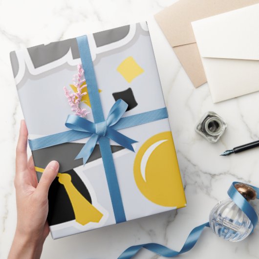 やったぞ！-卒業 ラッピングペーパー (ギフト)