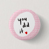 やったぞ！ 缶バッジ (正面)