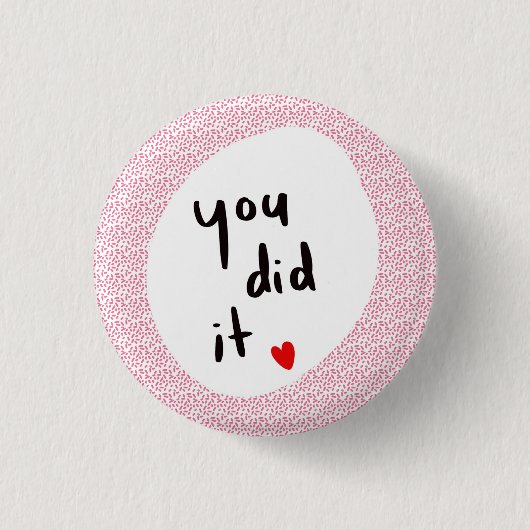 やったぞ! 缶バッジ (正面)