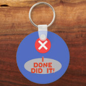 やったぞ！ – 非常おもしろい キーホルダー (正面)