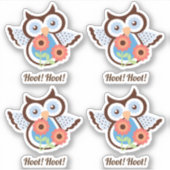 やったぞ!4つの愛らしい春フールフローラのセット シール (正面)