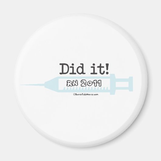 やったぞ!RN 2012ナース卒業 マグネット (正面)