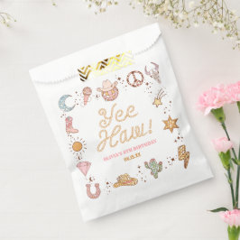 やったな！ウエスタンディスコ女性のカーボーイ誕生日パーティー フェイバーバッグ