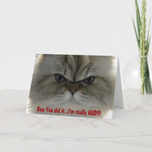 やったな…俺は本当に不機嫌!!! カード (正面)