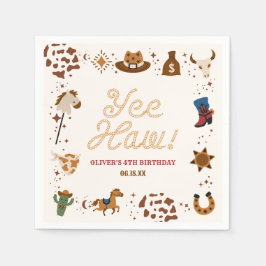 やったな！西カウボーイロデオ誕生日パーティー スタンダードカクテルナプキン