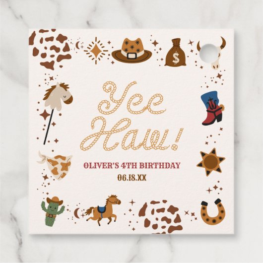 やったな!西カウボーイロデオ誕生日パーティー フェイバータグ (裏面)