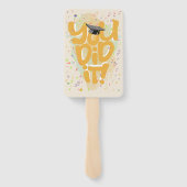 「やったな！」 2024年の写真のクラスパーソナライズされた ハンドファン (裏面)