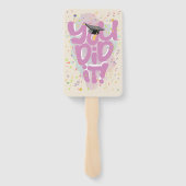 「やったな！」 2024年の写真のクラスパーソナライズされた ハンドファン (裏面)