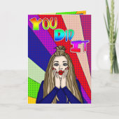 やったね！おめでとう！ カード (正面)