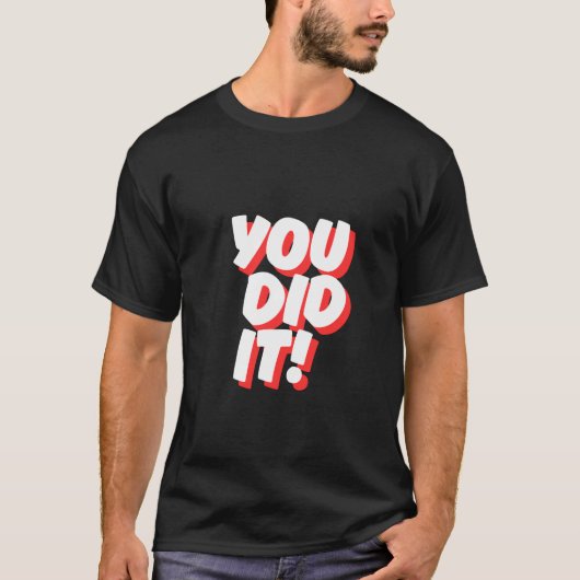 やったね! - お祝い Tシャツ (正面)