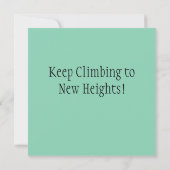 やったね！かわいい白いヤギのグリーティングカード (裏面)