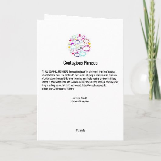 やったね - 応援カード カード (裏面)