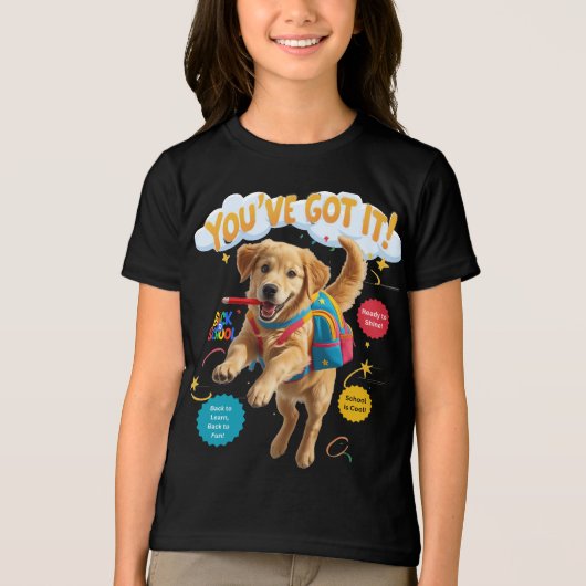 やったね! - 新学期の喜び トライブレンドTシャツ (正面)