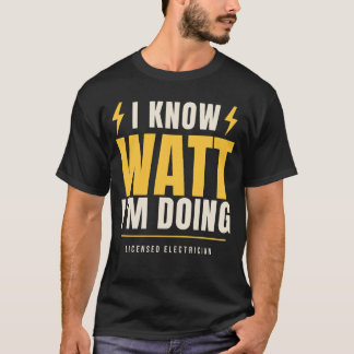 やったね!電気工事士ジョーク Tシャツ