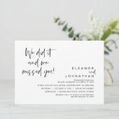 やったよ、あなたたちを恋しく思った、結婚式の秘密の式の仲間たちよ 招待状 (スタンド正面)