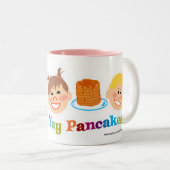やったパンケーキ!マグ ツートーンマグカップ (正面右)