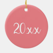 やったロゼ!赤面ピンクローズガラスオブワインワイナリー セラミックオーナメント (裏面)